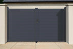 Casanoov Aluminium Folding Driveway Gate 4m x 160cm Grey - KIT-000024