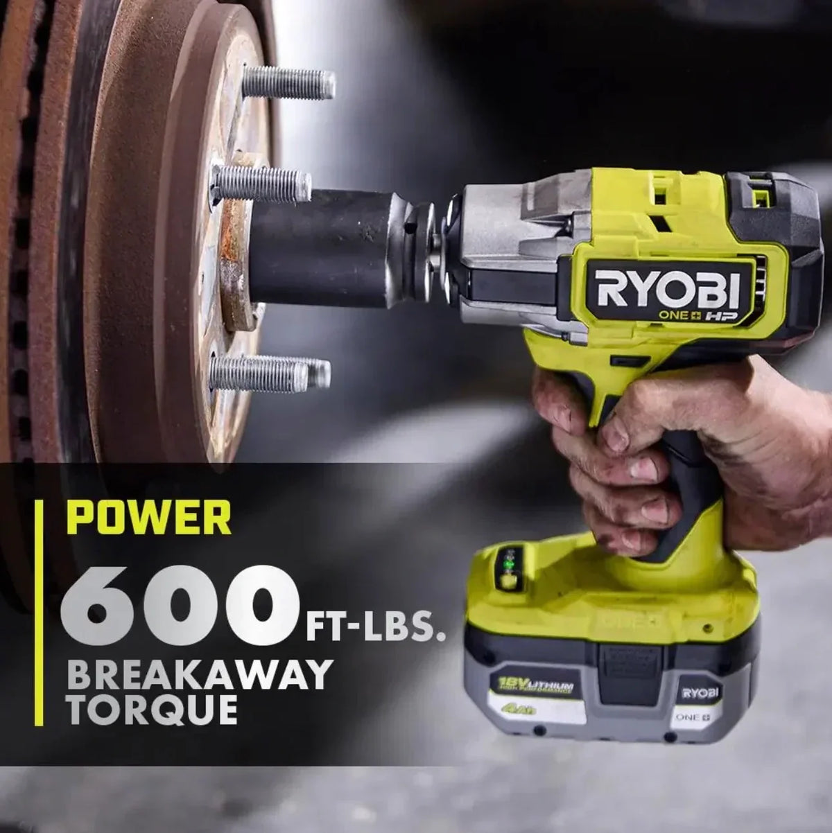 RYOBI 18V ONE+ HP Brushless 4-Mode 1/2" Impact Wrench
