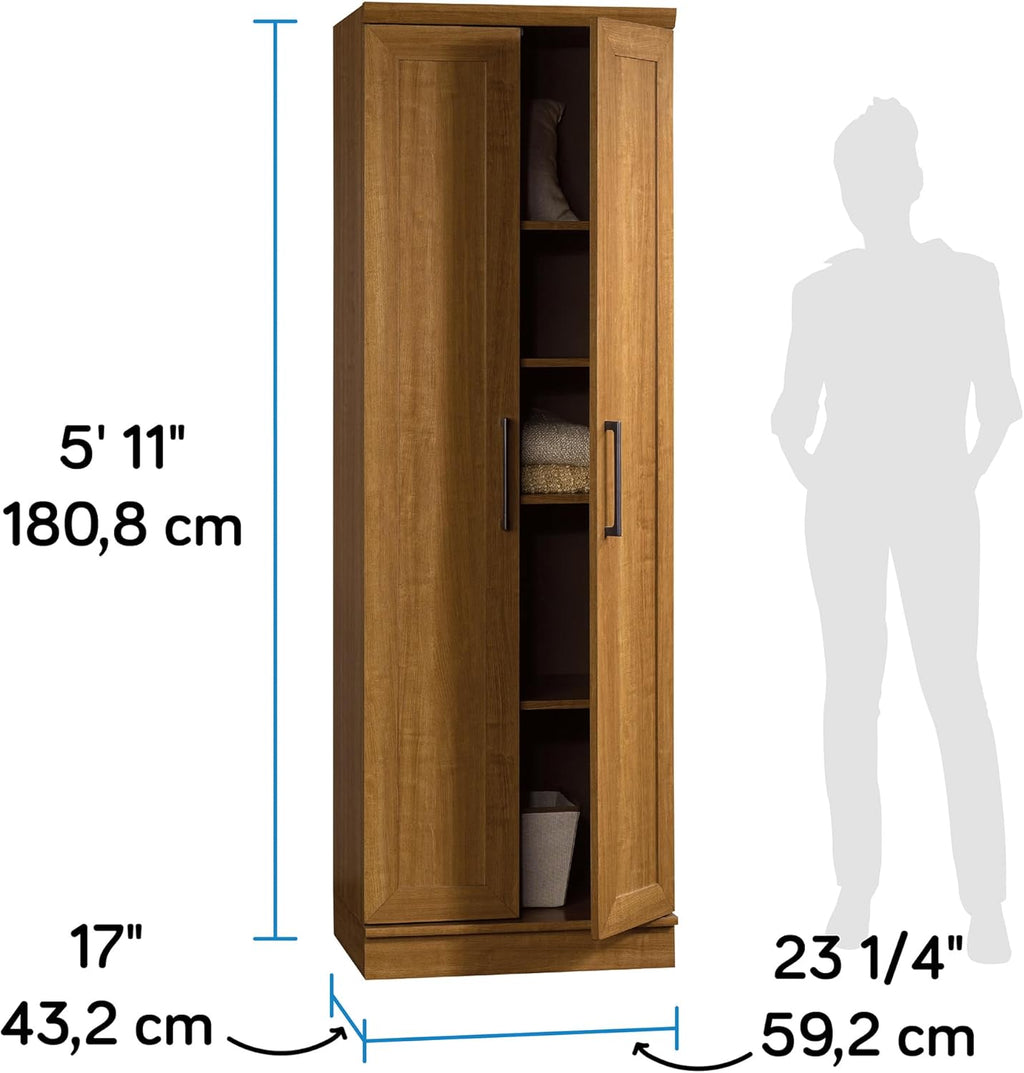 Sauder HomePlus Storage Cabinet Pantry, Sienna Oak Finish