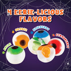 30 Gummy Eyeballs, Spooky Halloween Eyeball Candy in 4 Flavors, Soft Gummies with Jelly Filling, Individually Wrapped, By 4YoreElves (19 oz)