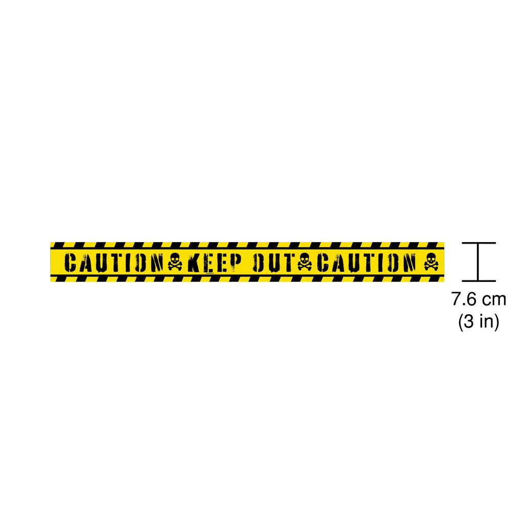 Caution Tape Decoration, Yellow and Black, 20', Halloween by Way To Celebrate