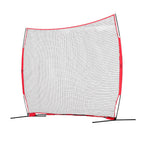 VEVOR Barricade Backstop Net, 12x9 ft Ball Sports Barrier Netting With Carry Bag - SSPDYBQ004