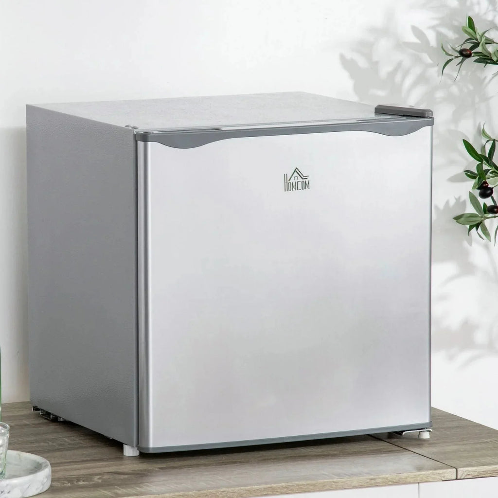 HOMCOM Countertop Upright Mini Freezer, 1.1 Cu.Ft, Gray - 05