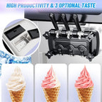 Commercial Soft Serve Ice Cream Machine, 2200W, 3 Flavor, 5.3-7.4 Gal/Hr - ICE_CREAM_MAKER