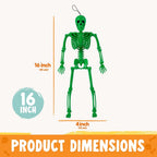 Joyfy 16" Glow in the Dark Skeleton, 5PCS Set