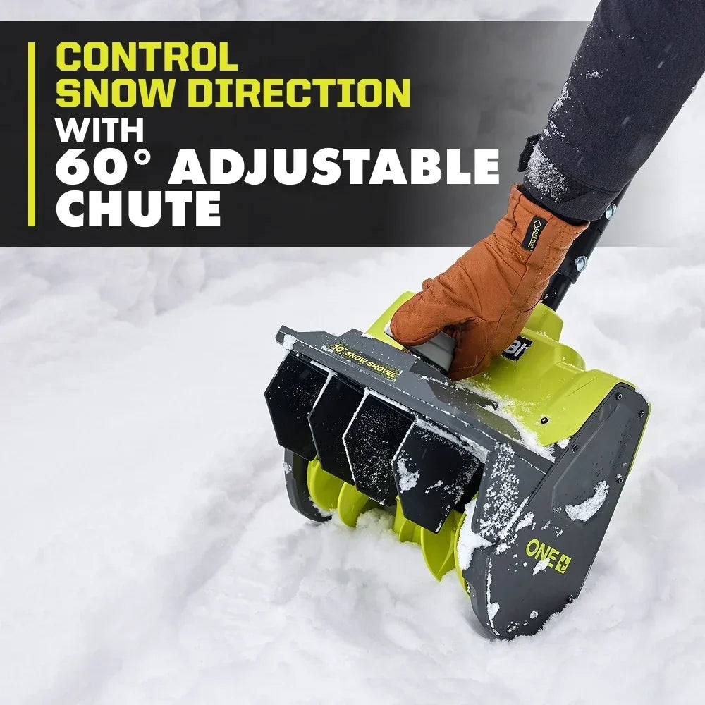 RYOBI 18V ONE+ 10" Snow Shovel Kit - Throws Snow Up to 25' Away