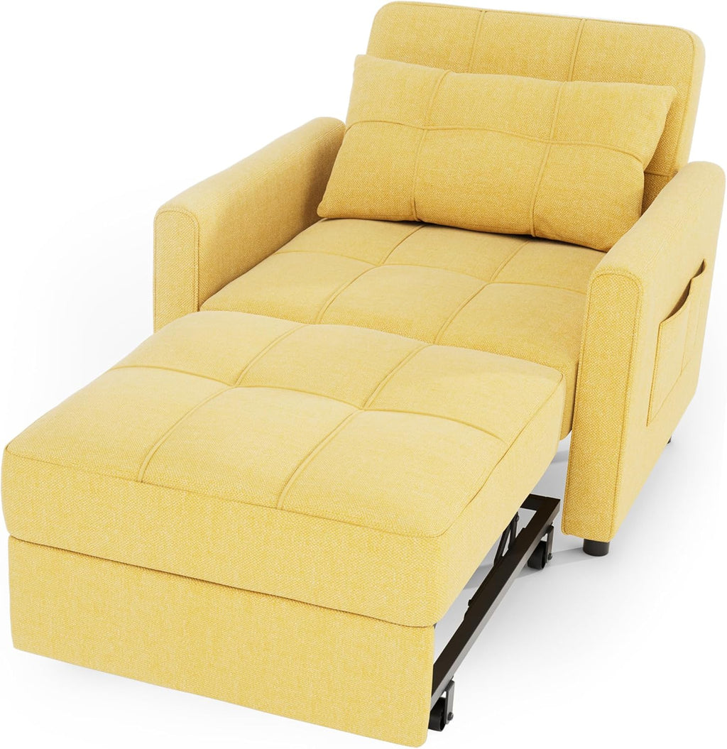 3-in-1 Convertible Pullout Sleeper Chair Bed - 75in x 26in x 17in