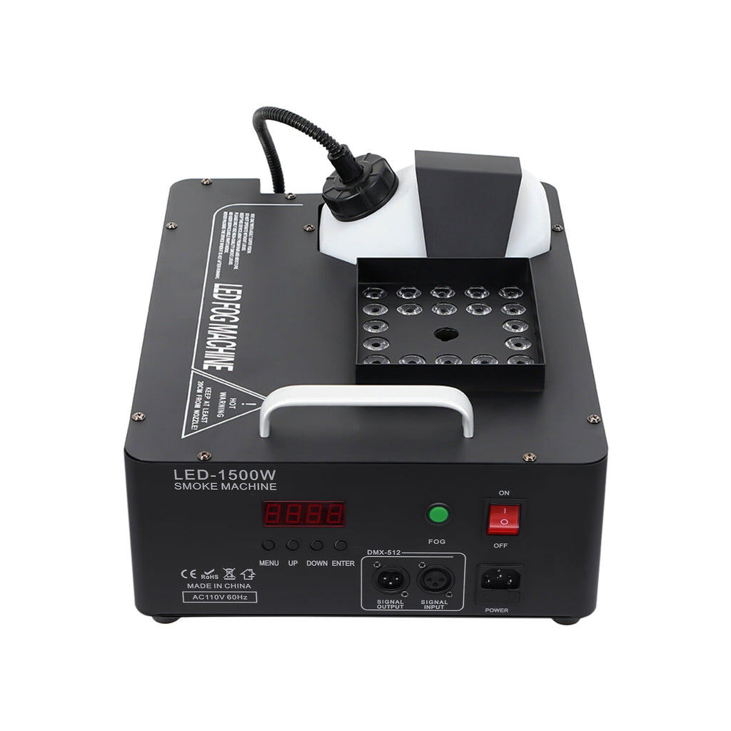 1500W Smoke Fog LED RGB DMX Vertical Spray Stage Light Fogger Effects Machine
