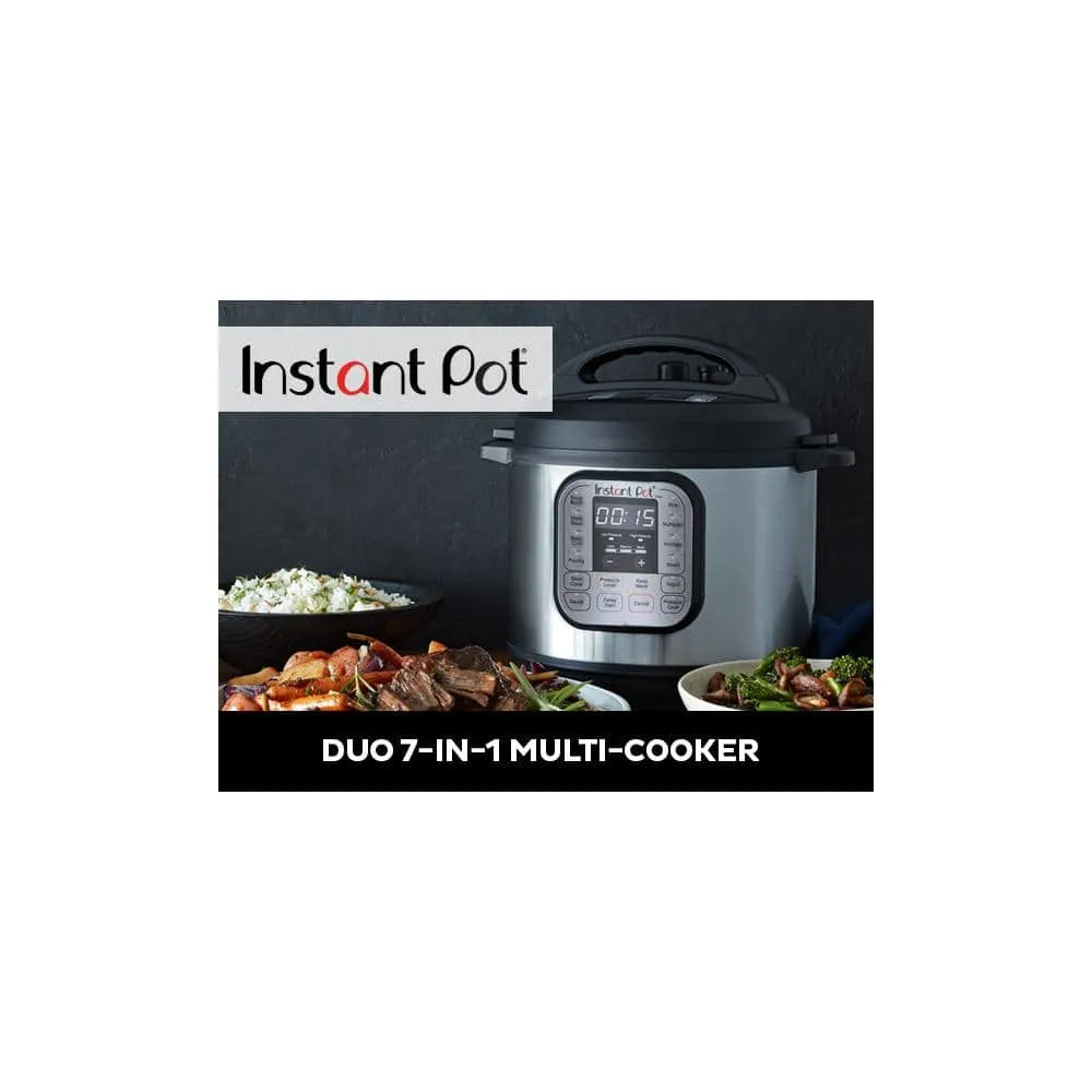 Instant Pot Duo Electric Pressure Cooker, 8 qt, Stainless Steel