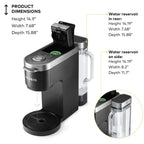 Keurig Single Serve & Carafe Coffee Maker, 60 oz Water Reservoir, 12-Cup Thermal Carafe - K-Duo Plus
