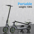 Roinside Electric Scooter, 8.5 in Solid Tires, 350W Motor, Up To 19 MPH, 21-23 Miles - UP12 Plus