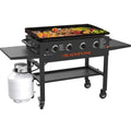 Blackstone 4-Burner 36 in Griddle Cooking Station With Side Shelves
