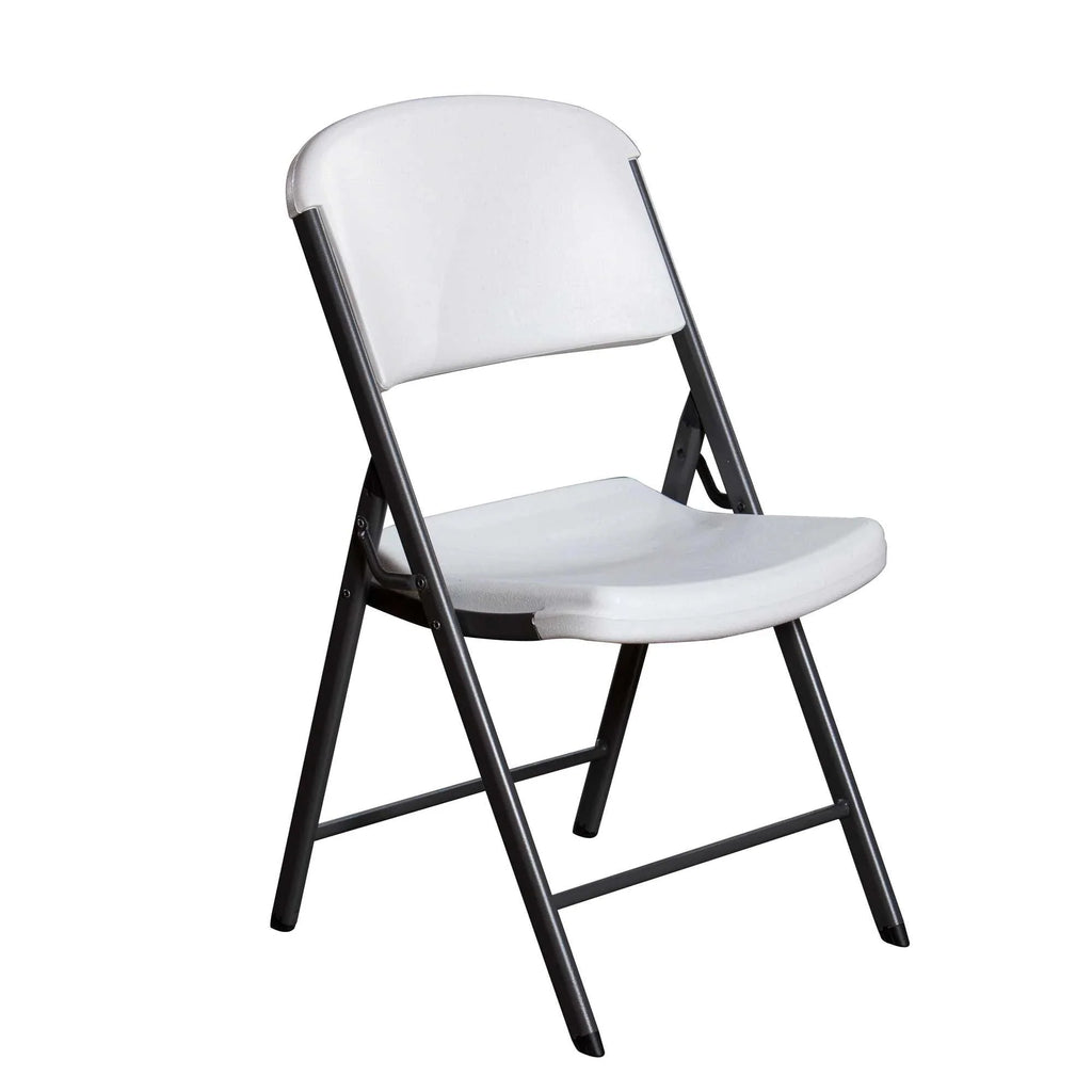 Lifetime 4 8-Foot Rectangle Folding Tables And 32 Chairs Set, White Granite - 80147