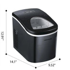 Frigidaire Portable Self-Cleaning Ice Maker, Black Stainless Steel - EFIC117-Ssblack_Sc