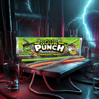 Sour Punch Frankenstraws Halloween Candy 3.2oz Tray
