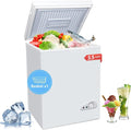 EUASOO 3.5 Cu.Ft Chest Freezer With Removable Basket, White - FLG-80Q