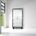 Seville Classics UltraHD Rolling Storage Cabinet, Granite, 36in W x 18in D x 72in H