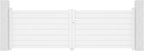 Casanoov Aluminium Folding Driveway Gate 4m x 160cm Grey - KIT-000024