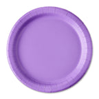 Disposable Purple Party Paper Plates, Serves 20, 9", by Way To Celebrate