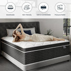 Full Size 10 Inch Medium Plush Hybrid Mattress In A Box