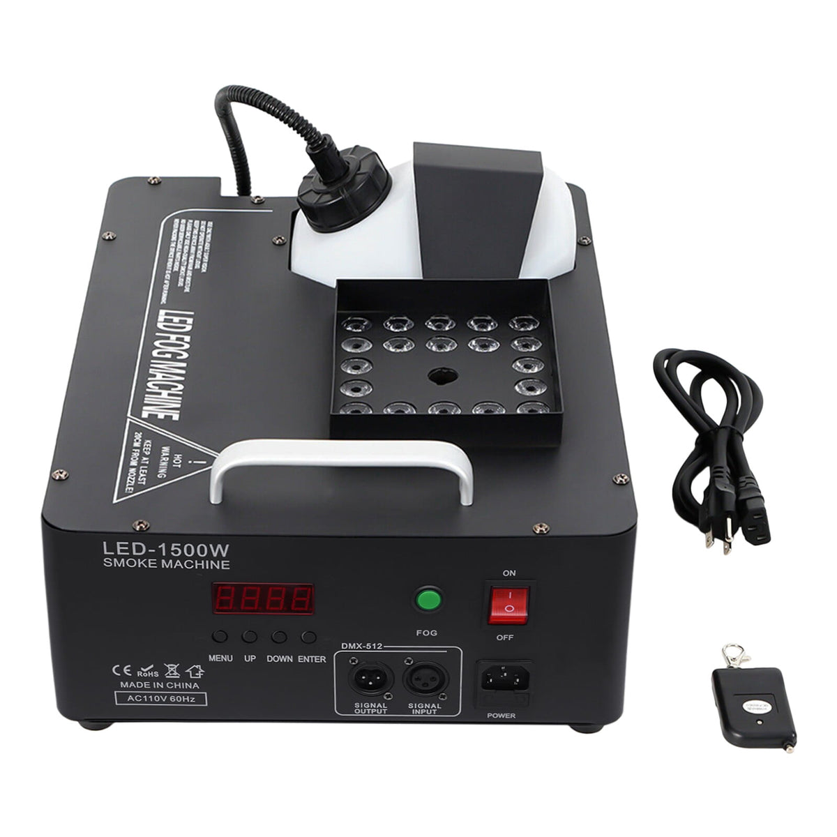 1500W Smoke Fog LED RGB DMX Vertical Spray Stage Light Fogger Effects Machine