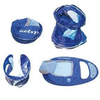 Kelsyus Floating Pool Lounger Inflatable Chair With Cup Holder Blue 2 Pack - 80014