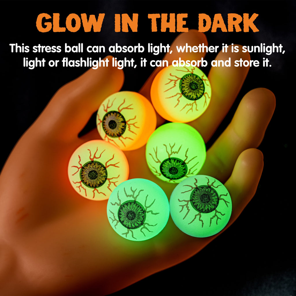 Joyfy 36 Pcs Halloween Bouncy Balls, Glow in The Dark Bouncy Balls Halloween Toys for Kids, for Trick or Treaters, Halloween Goodies, Halloween Party Favors