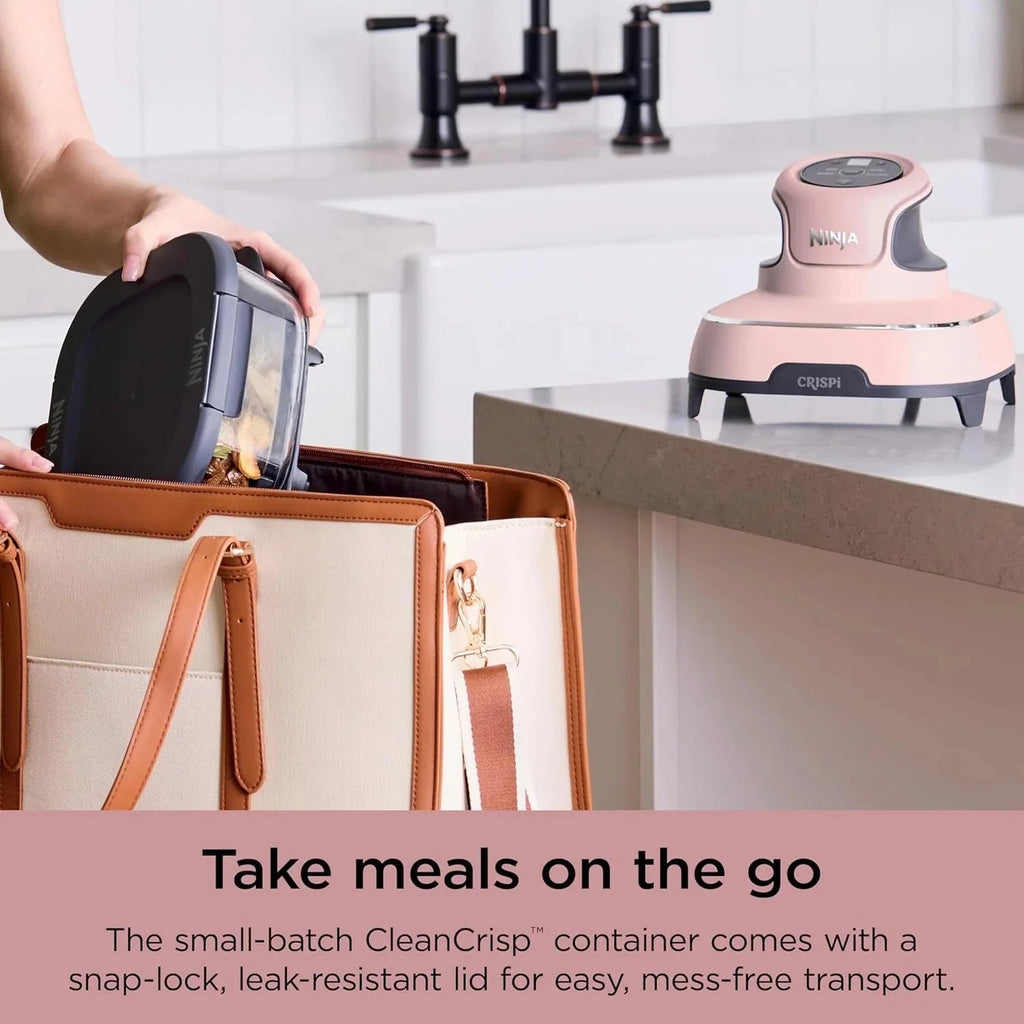 Ninja Crispi 4-in-1 Portable Glass Air Fryer Cooking System, 1500W, 4 QT And 6-Cup Containers