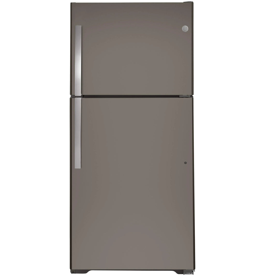 GE Top Freezer Refrigerator 21.9 Cu. Ft. Slate - GTS22KMNRES