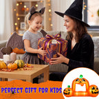 Firstness 8.5FT Halloween Inflatable,Pumpkin Photo with Lights for Party Yard Decorations