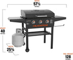 Blackstone 28 Inch 3-Burner Outdoor Griddle With Hood And Accessories - 2080