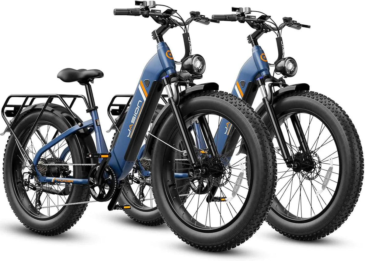 Jasion Electric Bike 1500W, 30+ MPH, 35-80 Miles, 26 in x 4 in Fat Tires - THUNDER