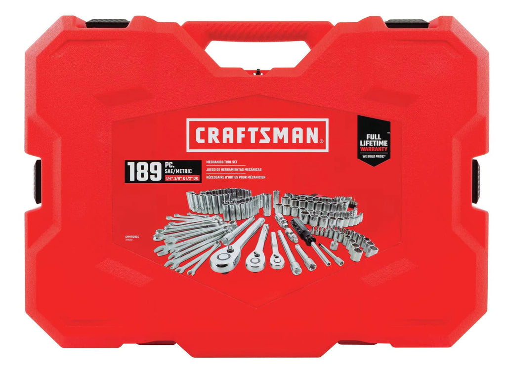 BLACK+DECKER Mechanics Tool Set, SAE/Metric, 189-Piece - CMMT12034