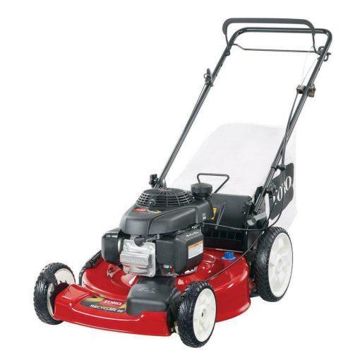 Gas Lawn Mower, 22-inch 170cc OHV Engine High-Wheel RWD 3-in-1 With Height Adjustment - Oil Included