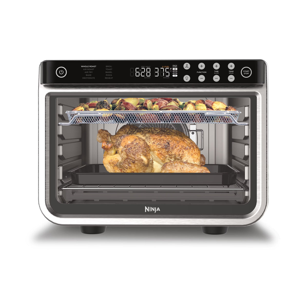 Ninja Foodi 10-in-1 XL Pro Air Fry Oven, 1800 Watts, Stainless - DT201