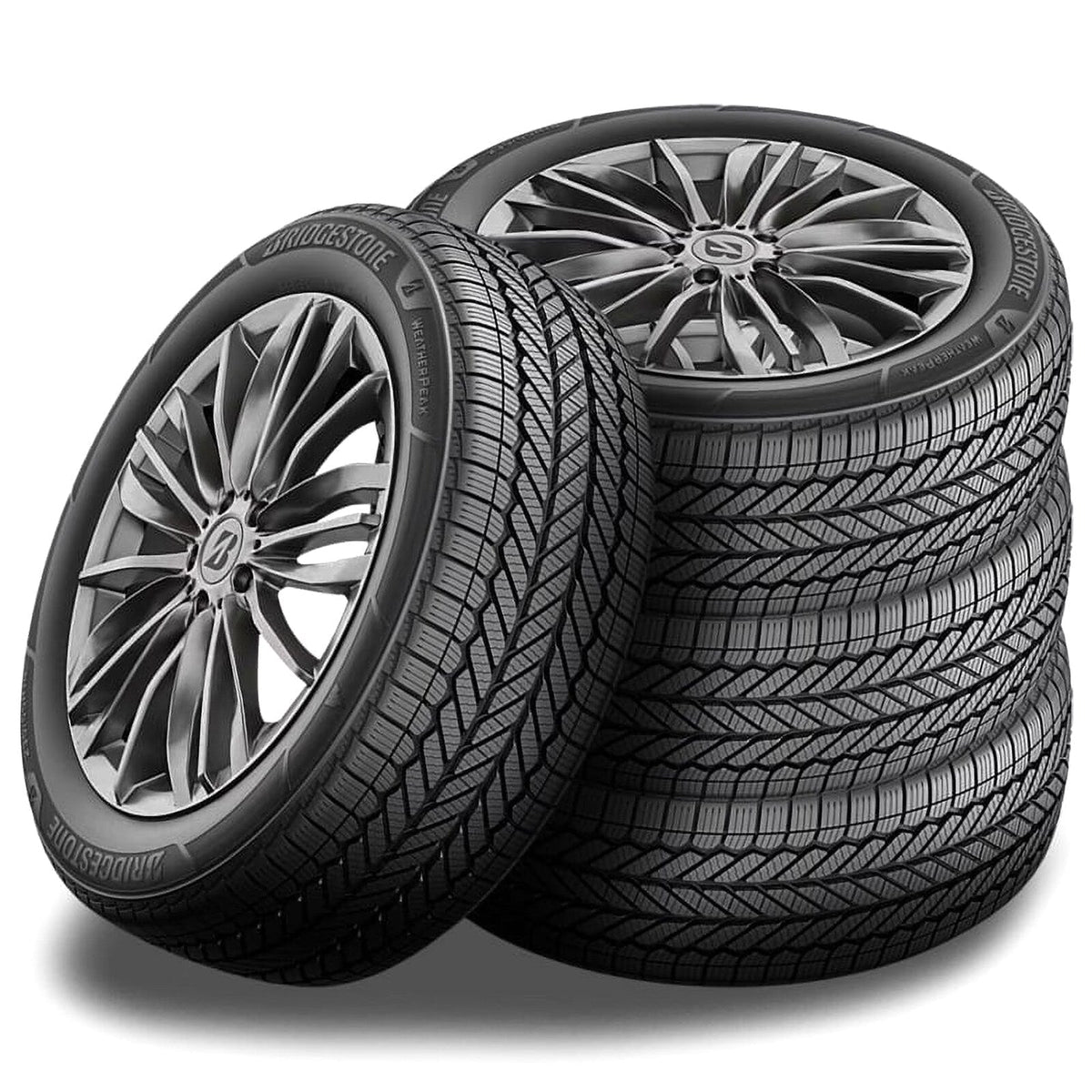 Bridgestone WeatherPeak All-Season Tires 215/60R16 95V 3PMSF Rated, 4 Count - BR006016
