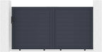 Casanoov Aluminium Folding Driveway Gate 4m x 160cm Grey - KIT-000024