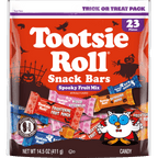 Tootsie Roll Fruit Snack Bars, Assorted Flavors, 14.5 oz, Gluten-Free, Peanut-Free