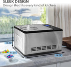 Whynter Rolled Ice Cream Maker With Compressor, 0.5-Quart Stainless Steel - ICR-300SS