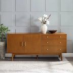 Manor Park 3-Drawer 2-Door Acorn Sideboard - Vincent