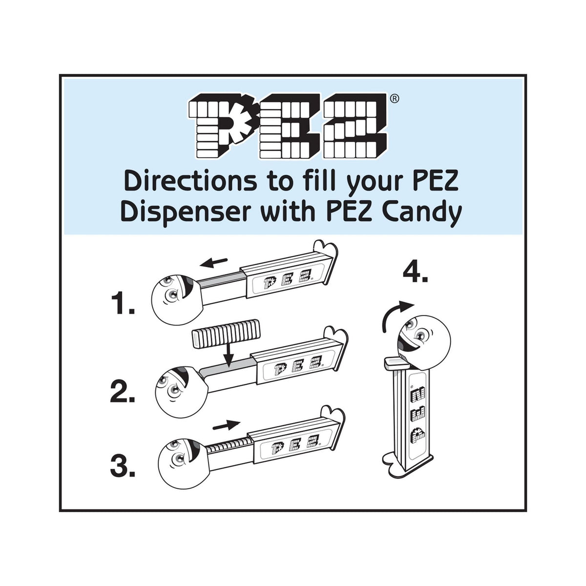 PEZ Spongebob Gift Set, Four Dispensers and Six Candy Refills in Collectible Tin