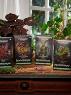 Magic: The Gathering Bloomburrow Commander Deck Bundle - Four Themed Decks: Animated Army, Family Matters, Peace Offering, Squirreled Away