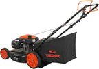 YARDMAX 22 in 201cc 6-Speed CVT RWD 3-in-1 Self-Propelled Lawn Mower, Black - YG2760