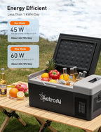 AstroAI Portable Car Refrigerator 15L, 12/24V DC and 110V AC, Black - C15