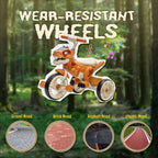 Xuanlur Kids' Dinosaur Tricycle With Flash Wheels, Music And LED Lights - Green