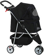 Bestpet Pet Stroller, 3 Wheels Travel Folding Carrier - T13