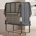 Puremind Folding Bed With 4 Inch Foam Mattress, 75 x 31 in, Lockable Wheels - Standard
