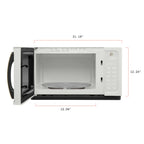 Beautiful 1.1 Cu ft 1000 Watt Sensor Microwave Oven, White Icing - BFCMS811WEST10