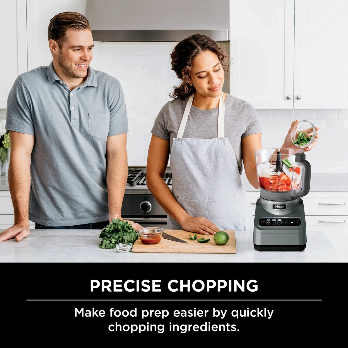 Ninja Professional Food Processor 9 Cup, 850 Watts, Silver - BN600