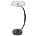 Bailey Street Home Drink Table 26.5 inch Polished Nickel Plated/Crystal Finish - 208-Bel-4541995